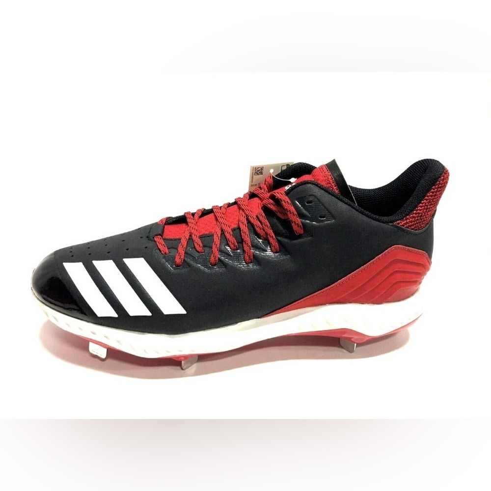 Adidas Men’s Icon Bounce Red Black Baseball Cleats Size 13M